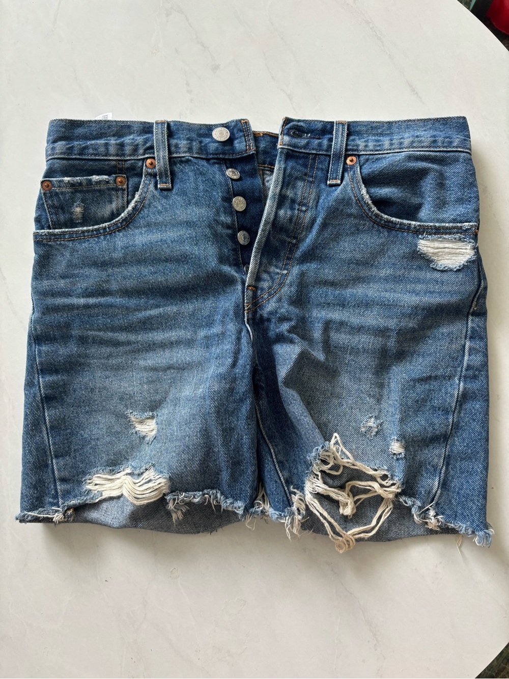 Levi’s 501 Mid-thigh Denim Shorts